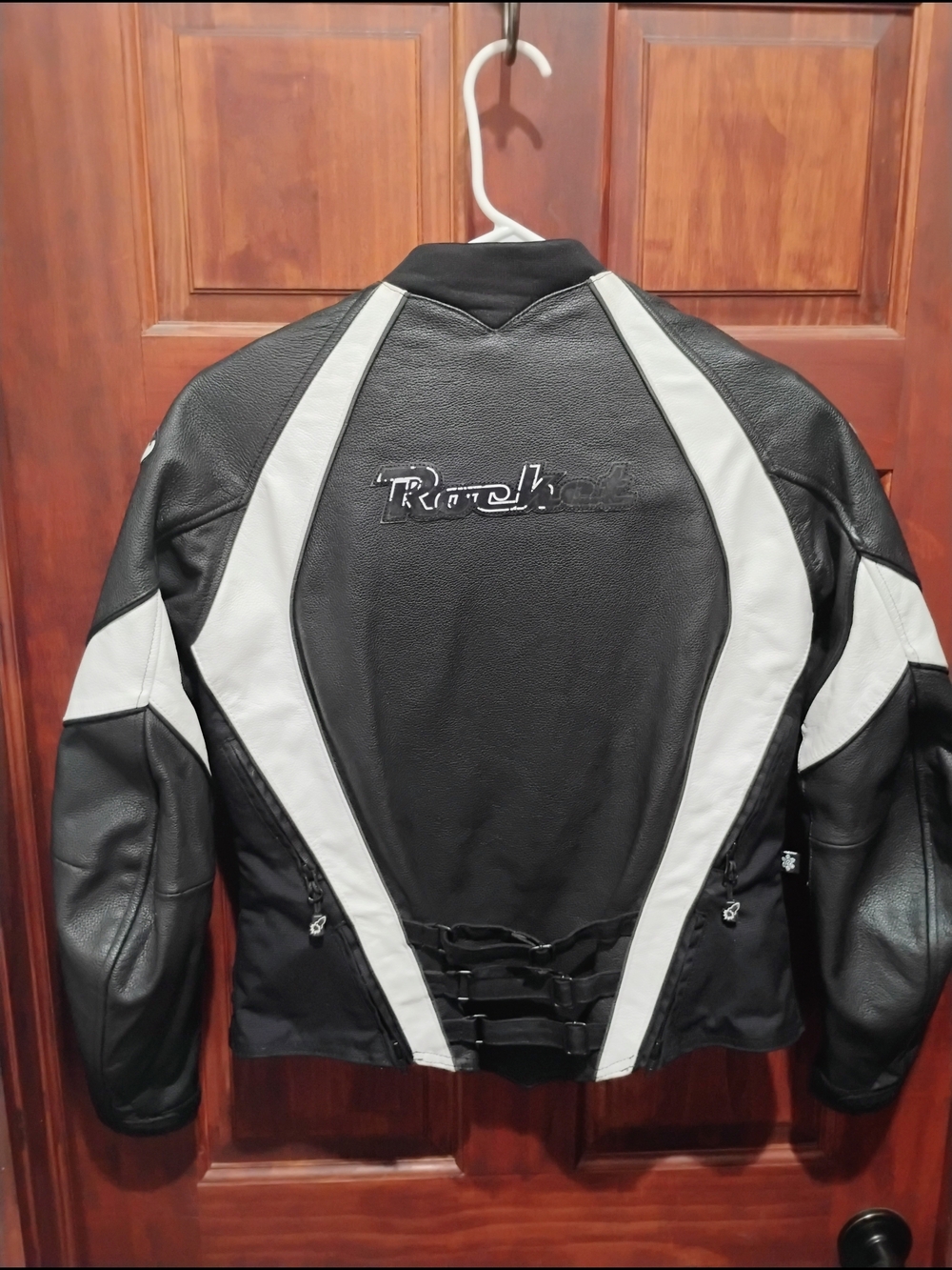 Joe Rocket Black and White Sport Leather Riding Jacket Women's - Picture 2 of 6